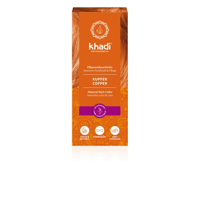 Khadi - Haarfarbe Kupfer - 100g Pflanzenhaarfarbe