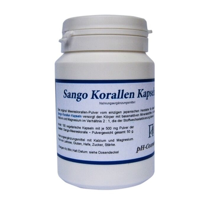 pH-Cosmetics - Sango Korallen Kapseln - 100 Kaps. / 57,5g