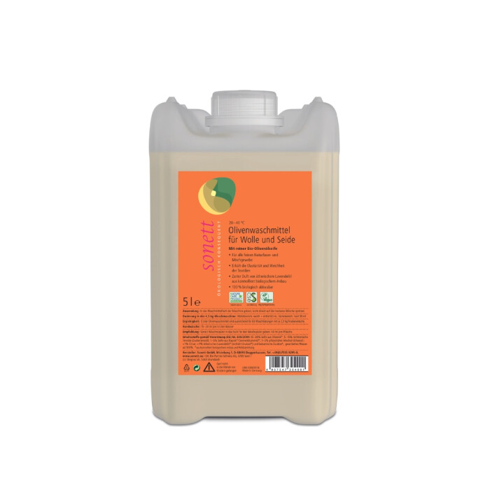 Sonett - Bio Olivenwaschmittel - 5,0 L fr Wolle & Seide