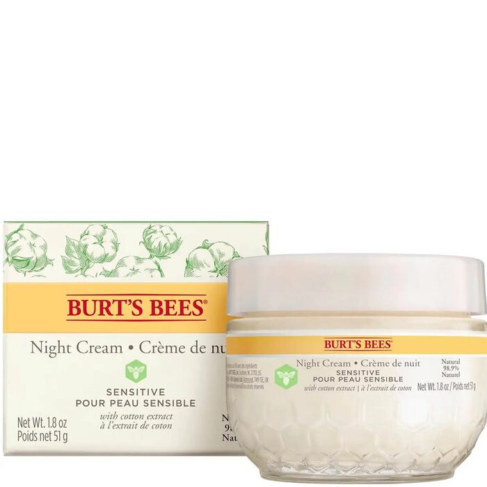 Burts Bees - Sensitive Night Cream - 51g Nachtcreme