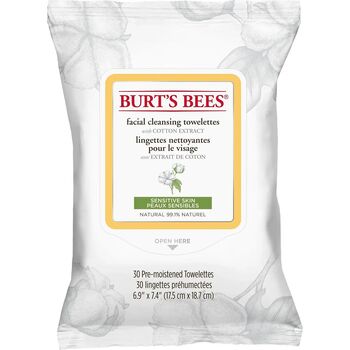Burts Bees - Sensitive Cleansing Towelettes - 30 Stück...