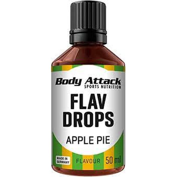 Body Attack - Flav Drops - Apfelkuchen - 50ml Aromatropfen