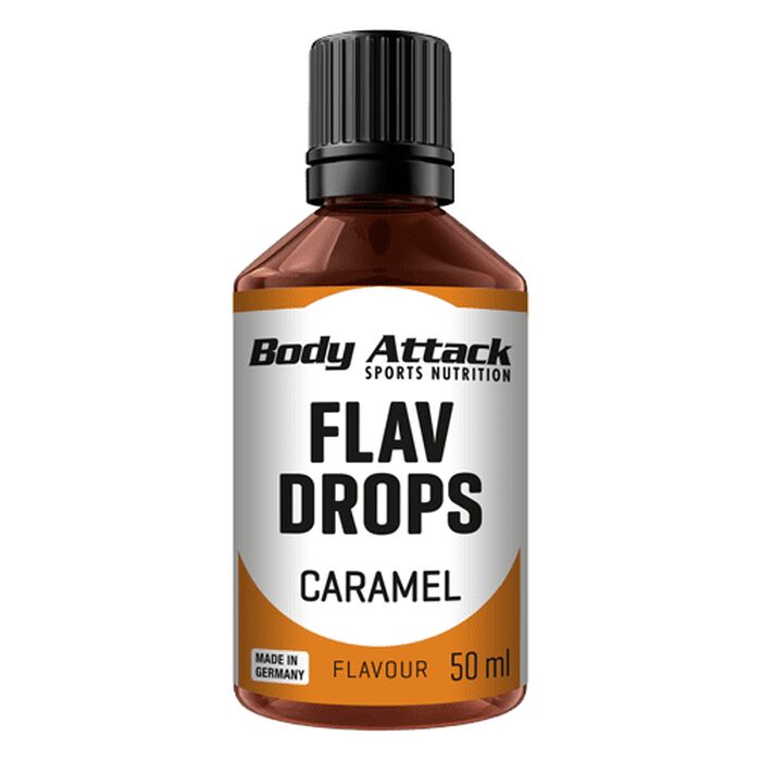 Body Attack - Flav Drops - Karamell - 50ml Aromatropfen