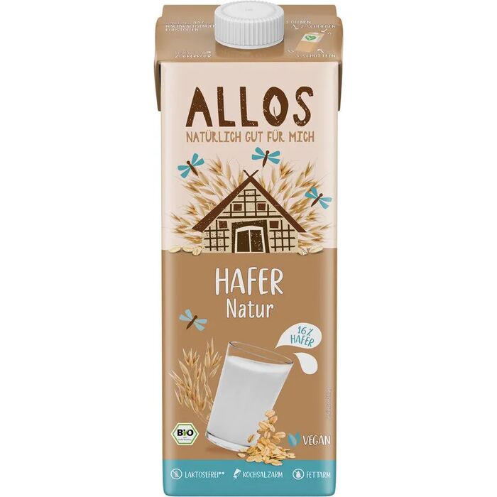 Allos - Bio Hafer Drink Naturell - 1000ml ungesüßt