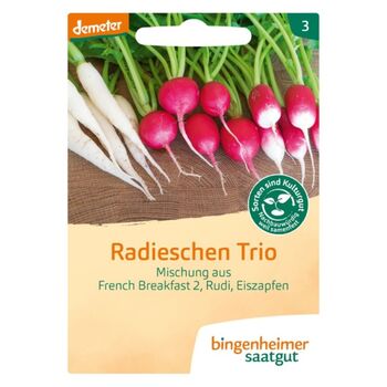 Bingenheimer Saatgut - Bio Radieschen Trio - 7,2g Demeter