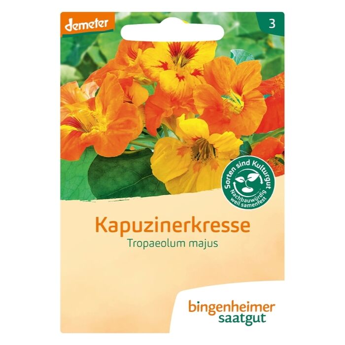 Bingenheimer Saatgut - Bio Kapuzinerkresse - ca. 27 Korn Demeter