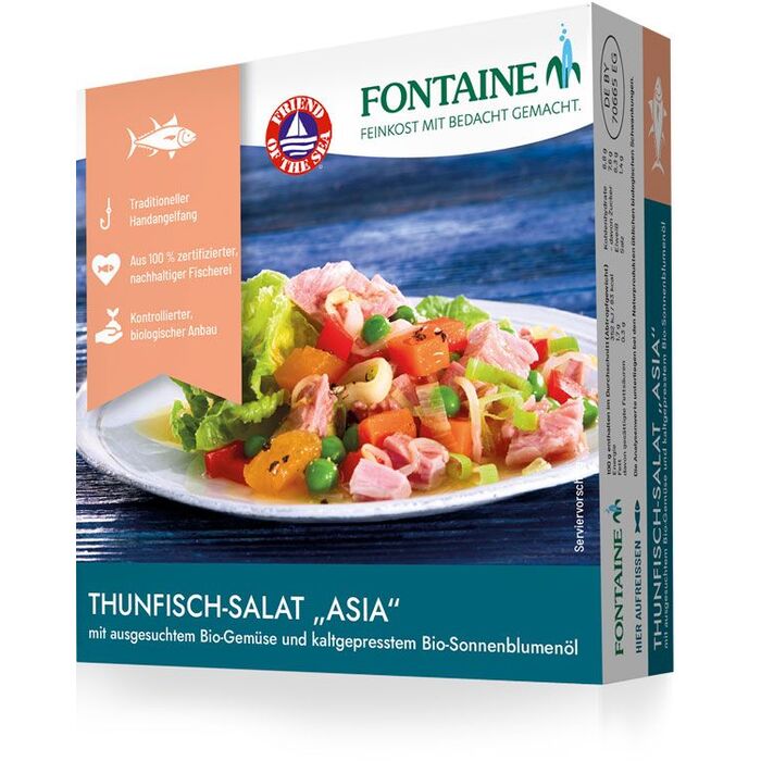 Fontaine - Thunfischsalat Asia mit ausgesuchtem Gemüse und Sonnenblumenöl - 200g