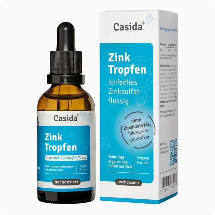 Casida - Zink Tropfen - Ionisches Zinksulfat - 50ml