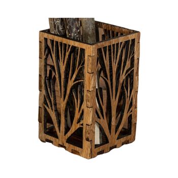 Davartis - Stiftehalter mit Laubbaumästen - aus Eichenholz