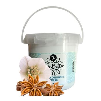 Volga Cosmetici - Haarbutter - 350ml Wei pudriges Aroma