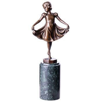 Art Deco Bronzefigur Ballerina Mdchen 1 nach Ferdinand...