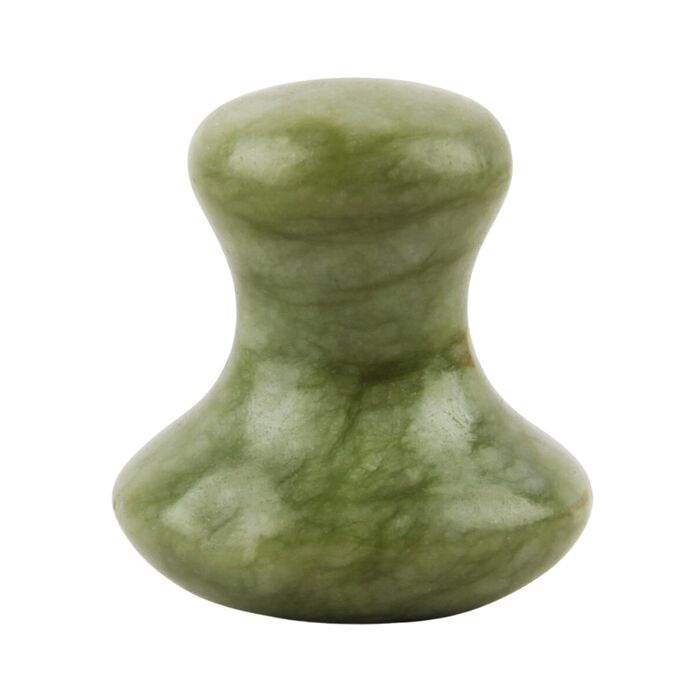 ZenArôme - Gua Sha Pilz aus grüner Jade für Gesicht und Körper