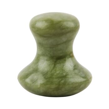 ZenArôme - Gua Sha Pilz aus grüner Jade für Gesicht und...