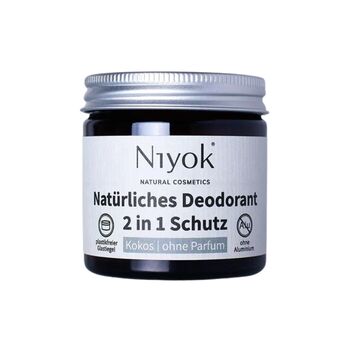 Niyok - 2in1 Deodorant Creme - 40ml Kokos ohne Parfum