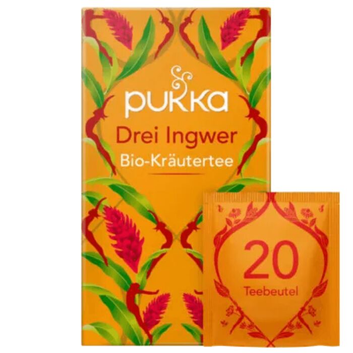 Pukka - Drei Ingwer Bio Kräutertee - 20 Beutel