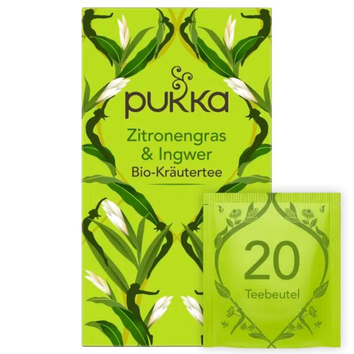 Pukka - Zitronengras & Ingwer Bio Kräutertee - 20 Beutel