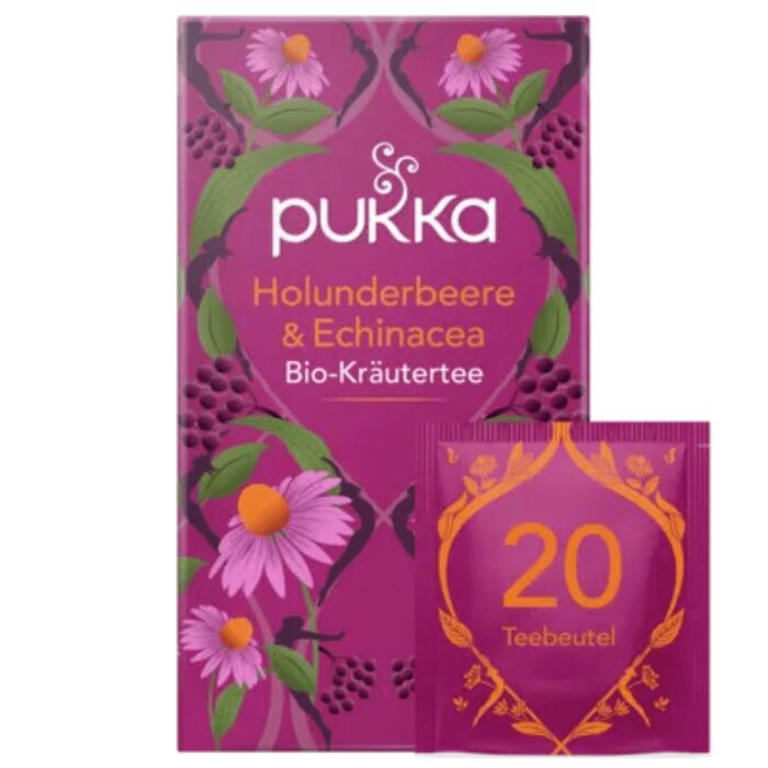Pukka - Holunderbeere & Echinacea Bio Kräutertee - 20 Beutel