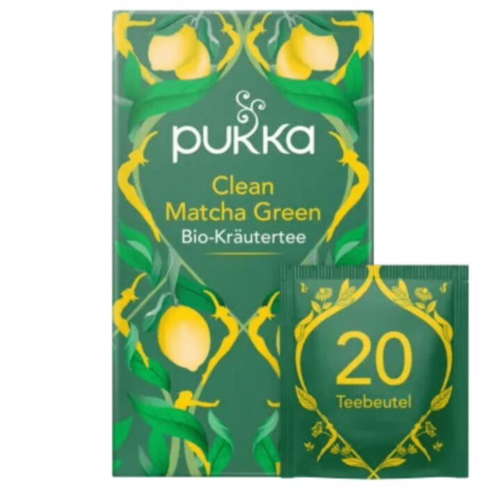 Pukka - Clean Matcha Green Bio Krutertee - 20 Beutel