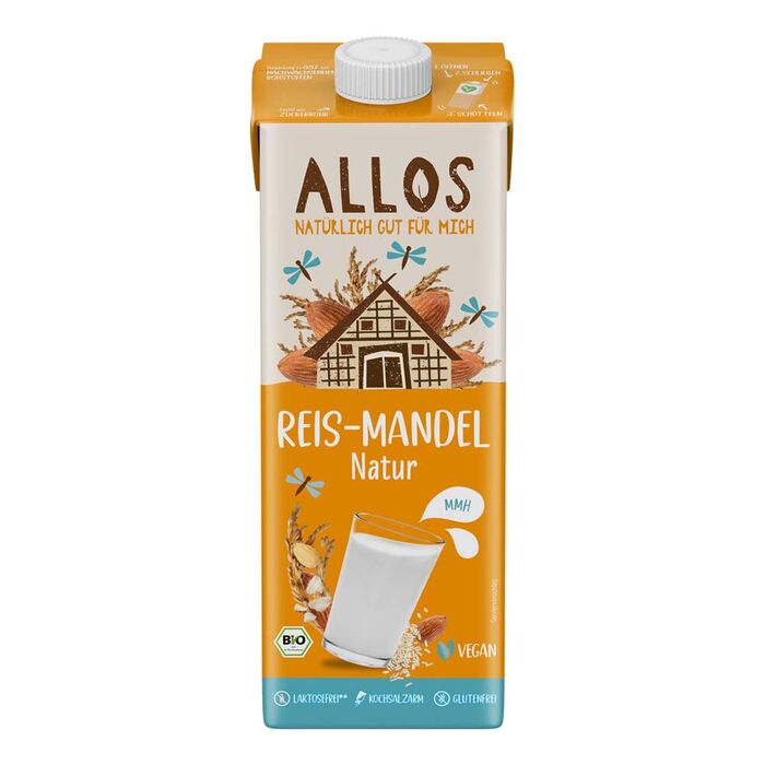 Allos - Bio Reis-Mandel Drink Naturell - 1000ml