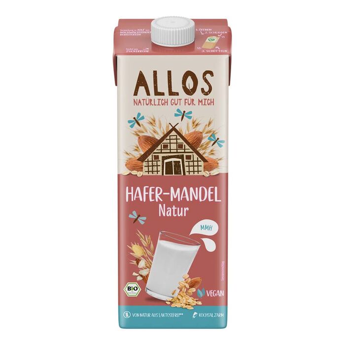 Allos - Bio Hafer-Mandel Drink Naturell - 1000ml ungesüßt