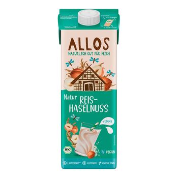 Allos - Bio Reis-Haselnuss Drink Naturell - 1000ml