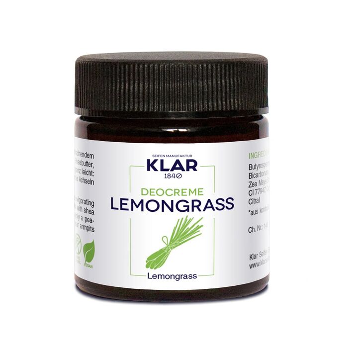 Klar Seifenmanufaktur - Deocreme 30ml - Lemongras