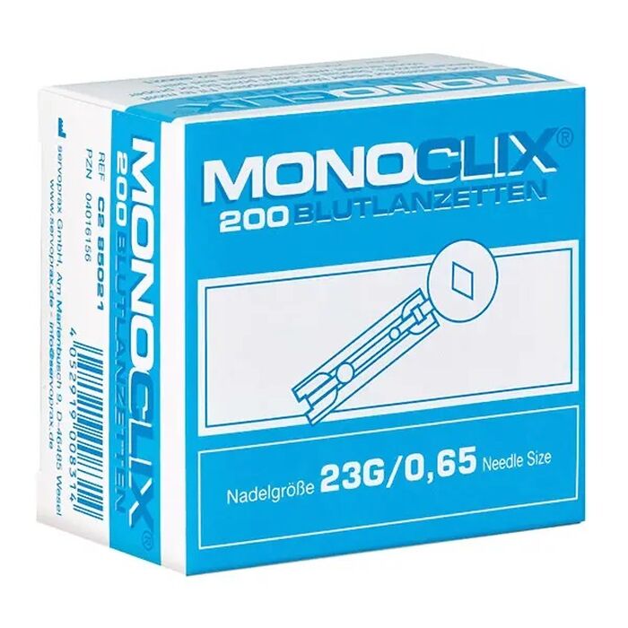 Monoclix Blutlanzetten 23G / 0,65 mm - 200 Stk.