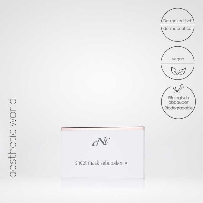 CNC Cosmetics - aesthetic world sheet mask sebubalance - 5 Stk.
