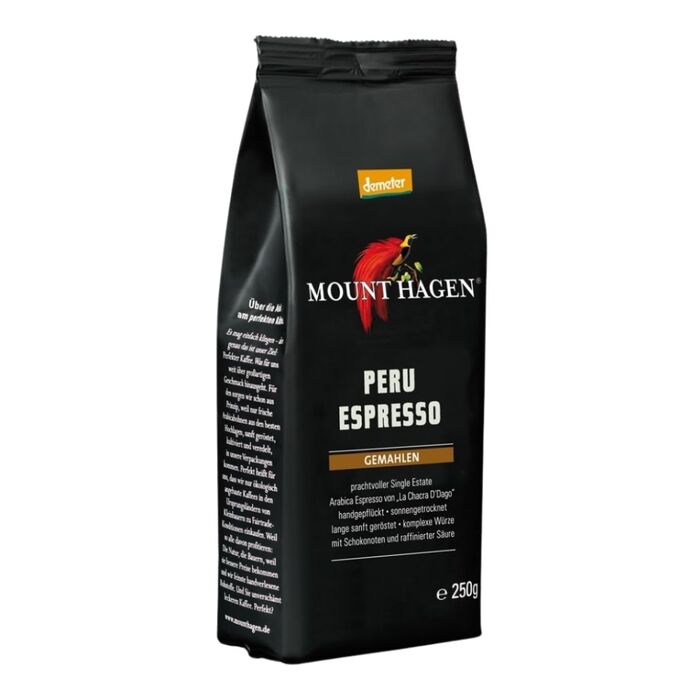Mount Hagen - Bio Espresso gemahlen Peru - 250g demeter