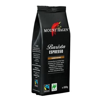 Mount Hagen - Bio Espresso Barista ganze Bohnen - 500g