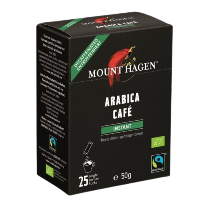 Mount Hagen - Bio Instant Kaffee - 50g Sticks entkoffeiniert