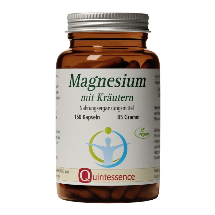 Quintessence - Magnesium mit Krutern 150 Kapseln - 85g