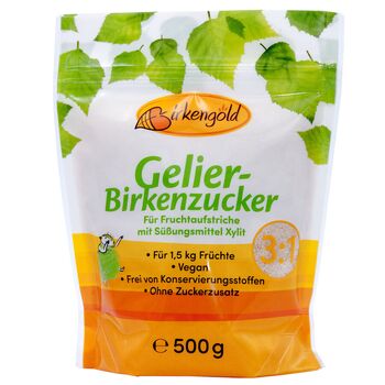 Birkengold - Gelier-Birkenzucker - 500g Xylit für...