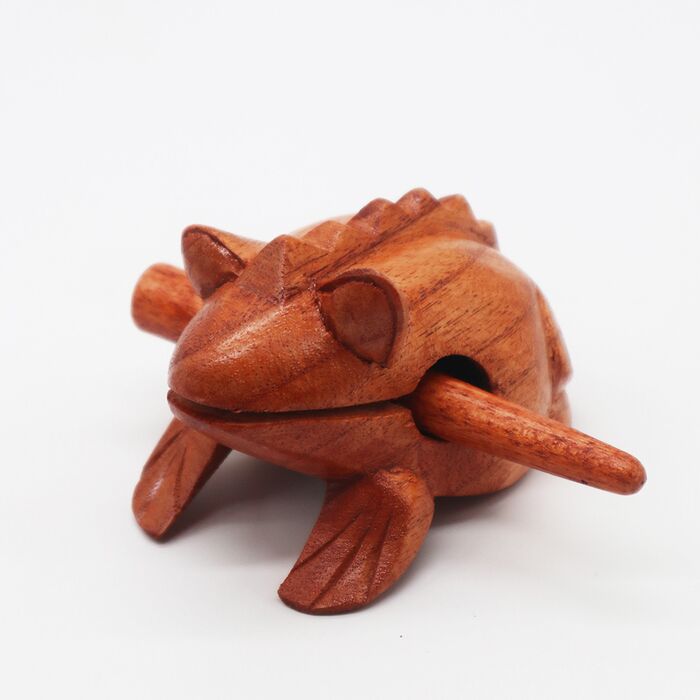 Davartis - Kleiner krchzender Frosch aus Holz