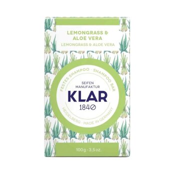 KLAR Seifenmanufaktur - festes Shampoo Lemongrass & Aloe...